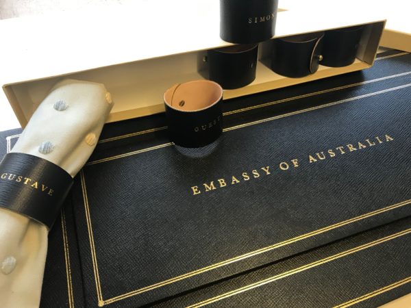 Leather Table Seating Planner