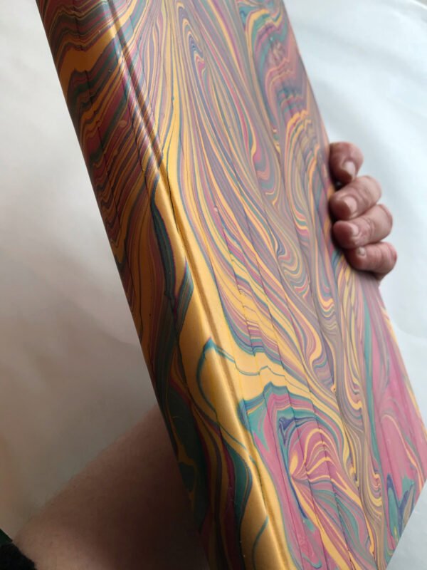Unique marbled leather journal - Image 2