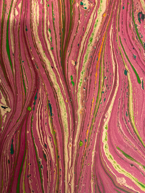 Large landscape marbled leather journal / sketch book - Image 7