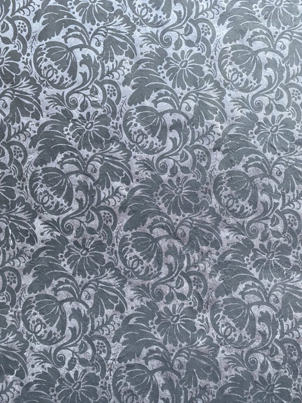 Endpapers with flora motif