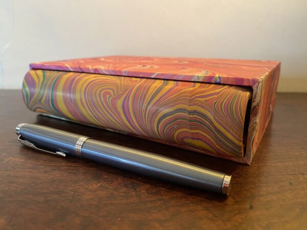 Small Chunkey Marbled Leather Sketchbook - Image 3