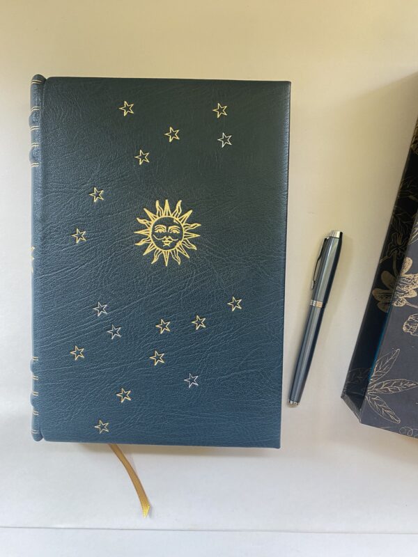Sun and Star Leather Bound Journal Notebook