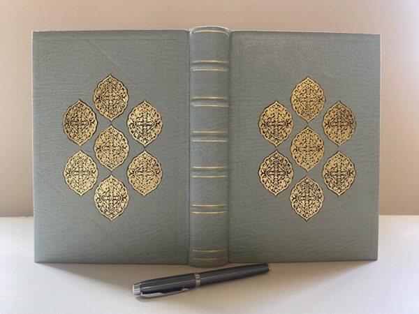 Duck Egg Blue Leather Bound Journal Notebook - Image 3