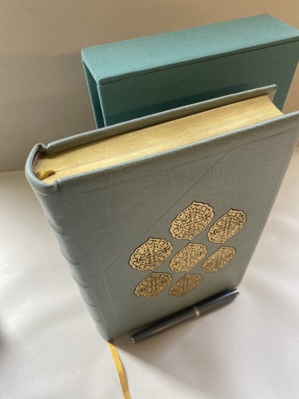 Duck Egg Blue Leather Bound Journal Notebook - Image 5