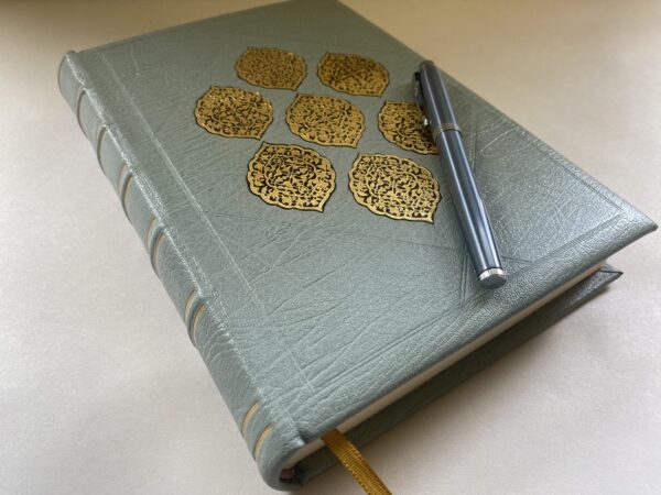 Duck Egg Blue Leather Bound Journal Notebook