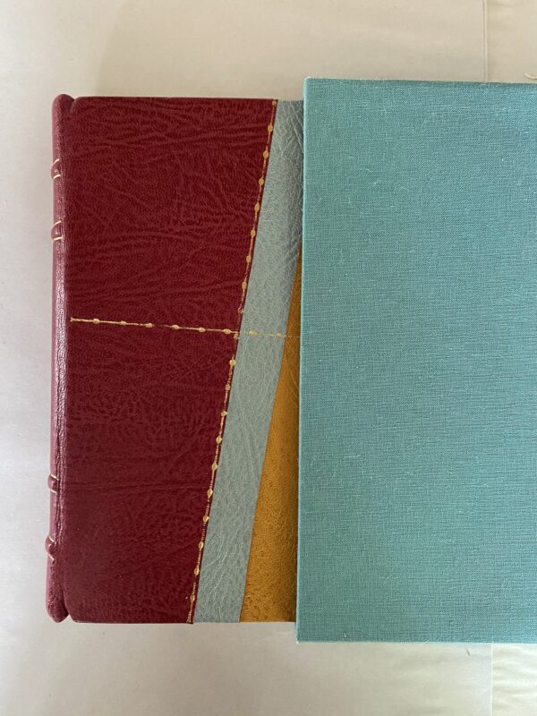 Patchwork Leather Plain Page Guestbook Sketchbook - Image 7