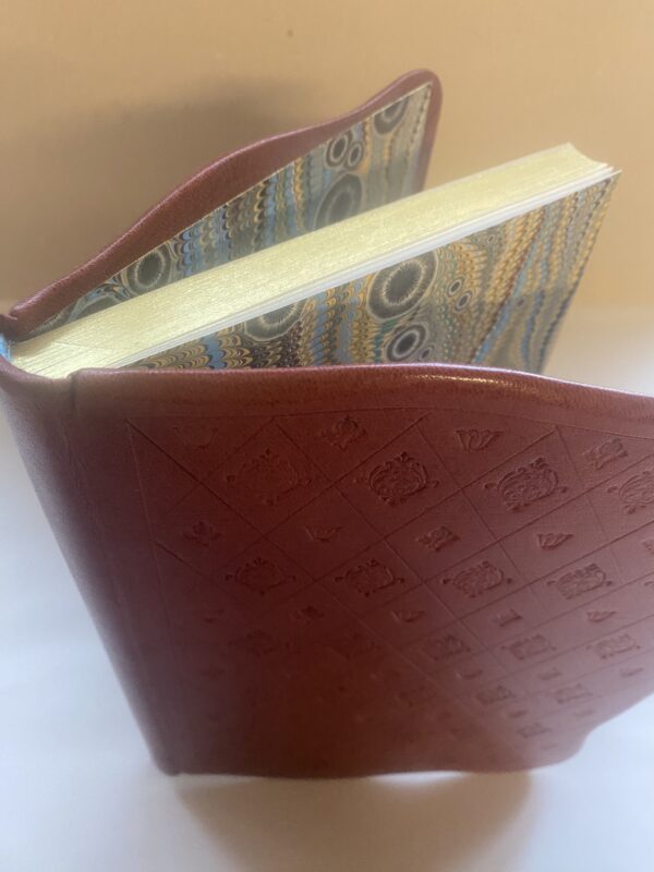 Wavy Edged Tooled Leather Notebook Journal Sketch Pad - Image 2