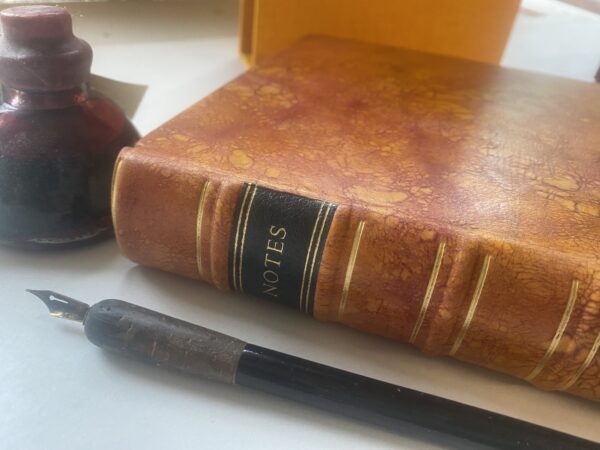 Distinctive Craquelle Dyed Leather Journal Notebook - Image 2