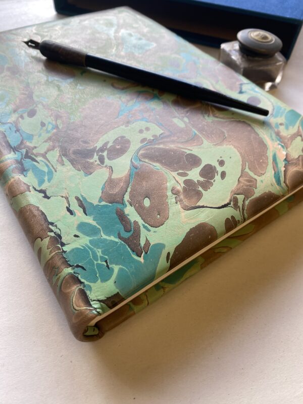 'Moss' Marbled Leather Journal Notebook