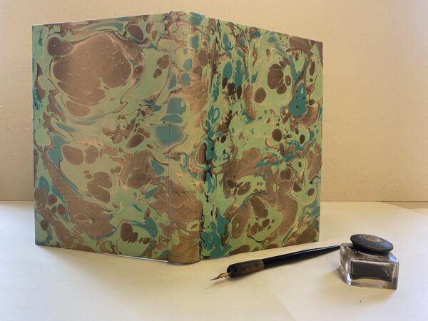 'Moss' Marbled Leather Journal Notebook - Image 2
