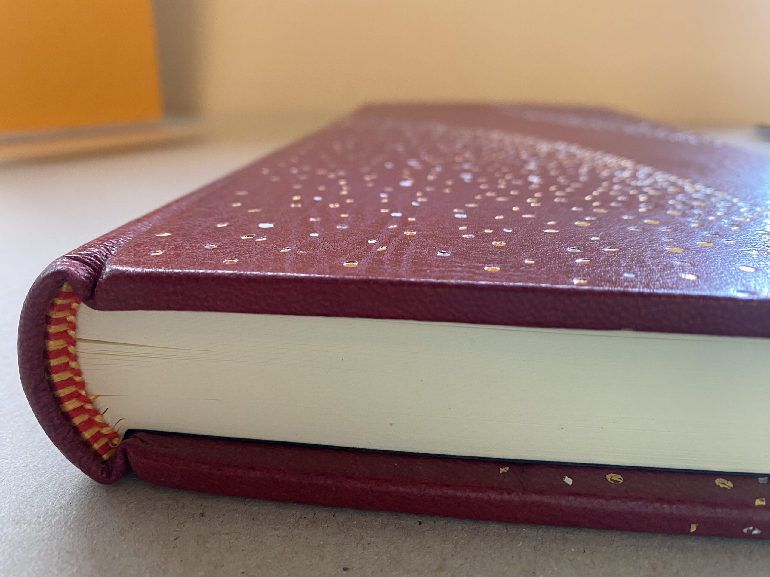 Stardust Crimson Leather Journal Sketch Note book - Image 2