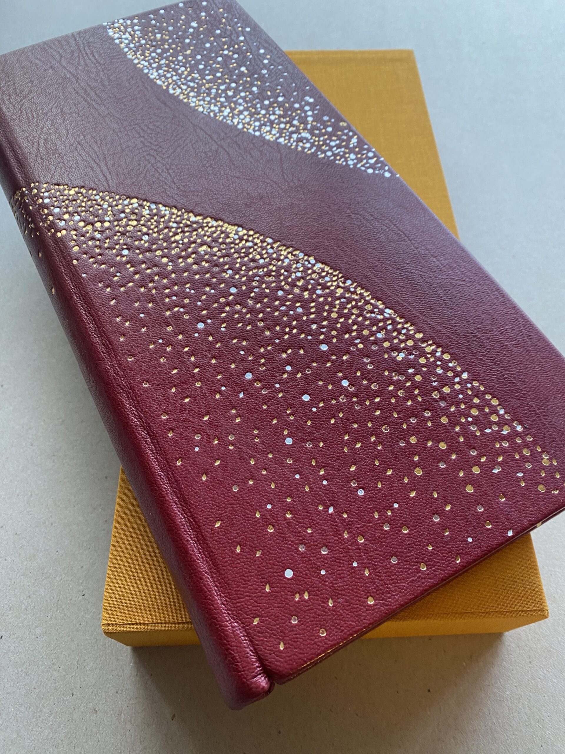 Stardust Crimson Leather Journal Sketch Note book