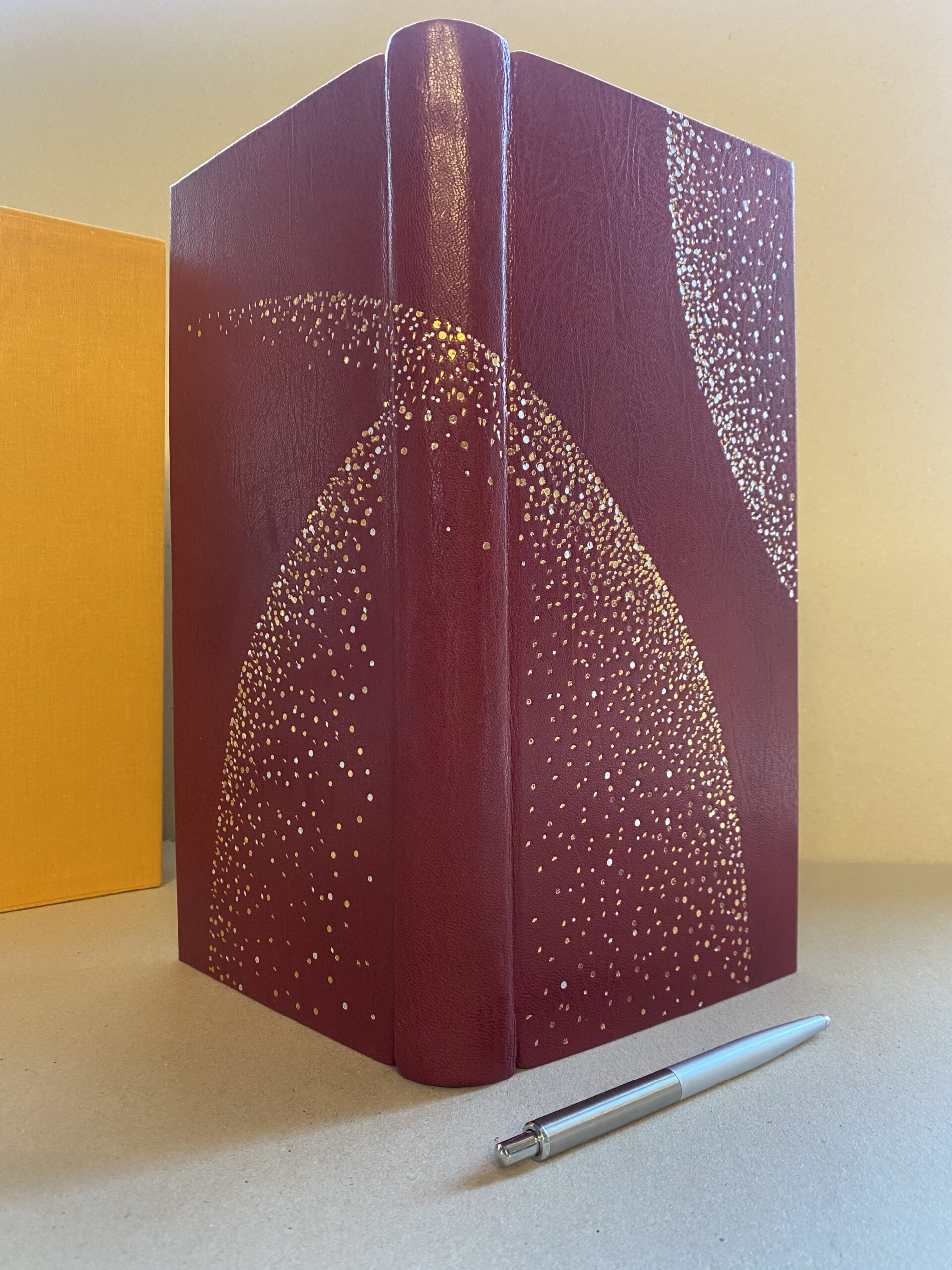 Stardust Crimson Leather Journal Sketch Note book - Image 9