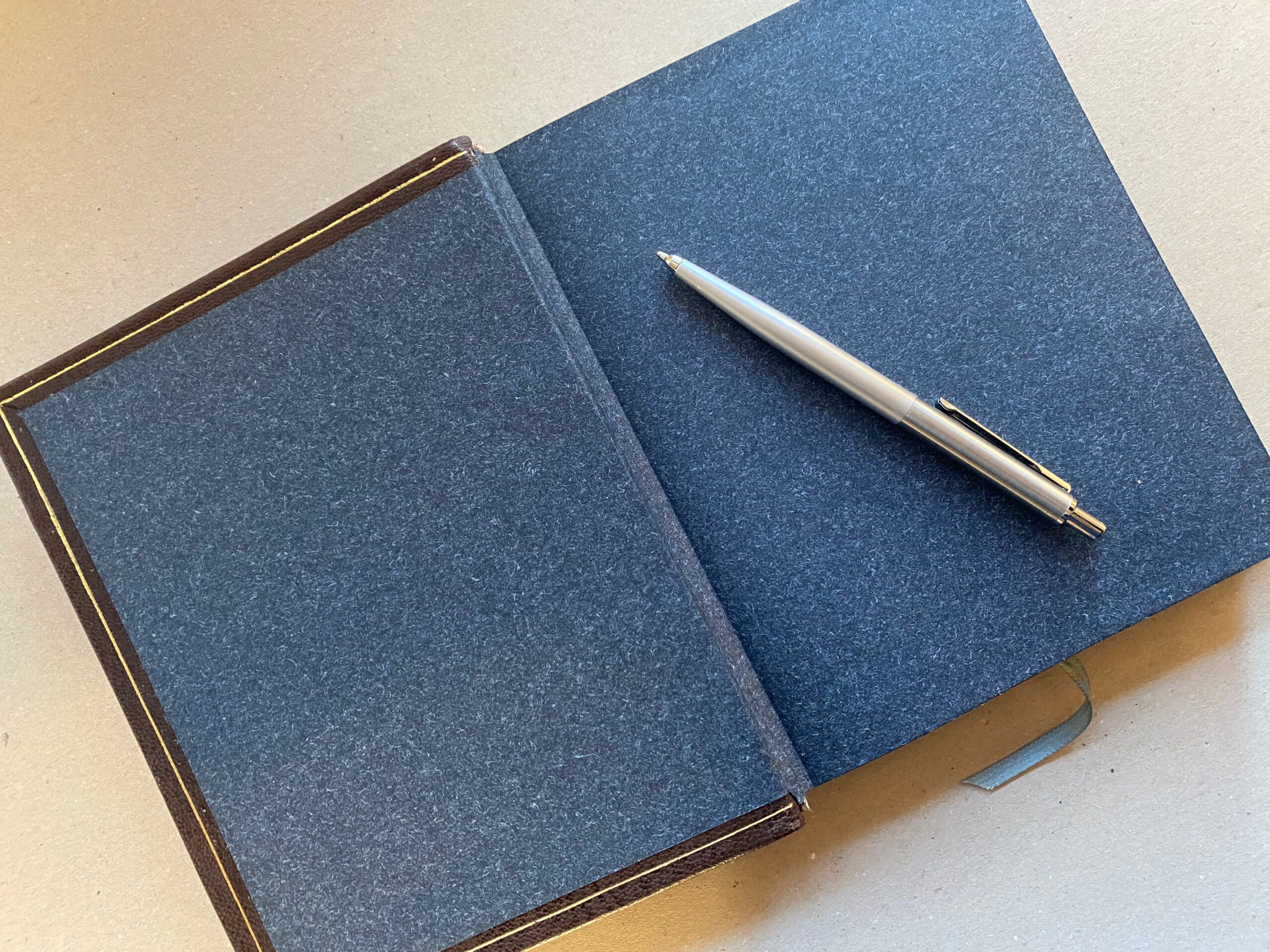 Journal in Brown & Duck Egg Blue Leather - Image 4