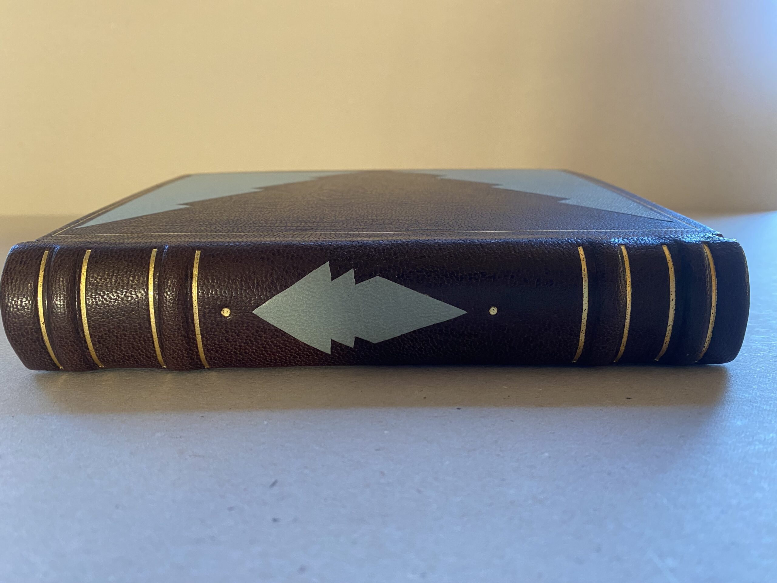 Journal in Brown & Duck Egg Blue Leather - Image 8