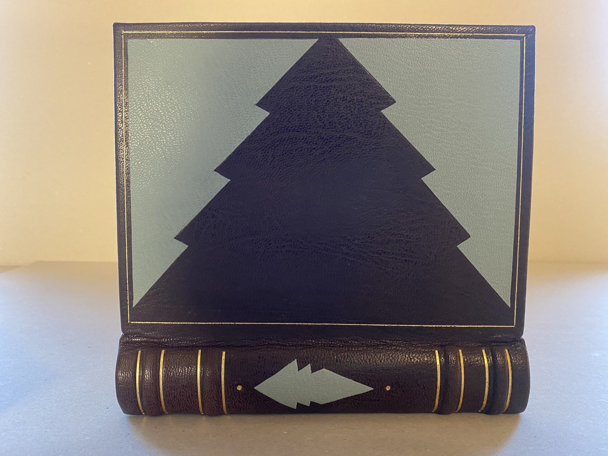 Journal in Brown & Duck Egg Blue Leather - Image 9
