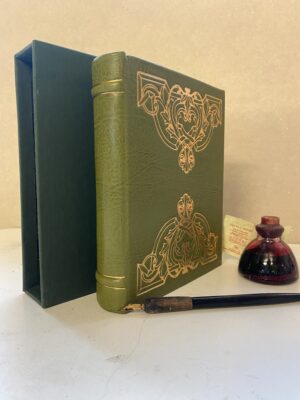 Leather Bound Journal in Spring Green