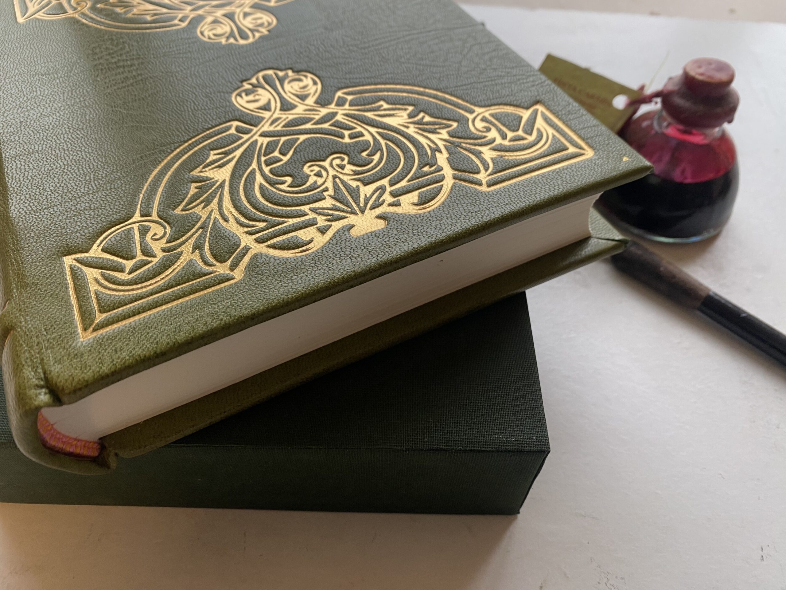 Leather Bound Journal in Spring Green - Image 3