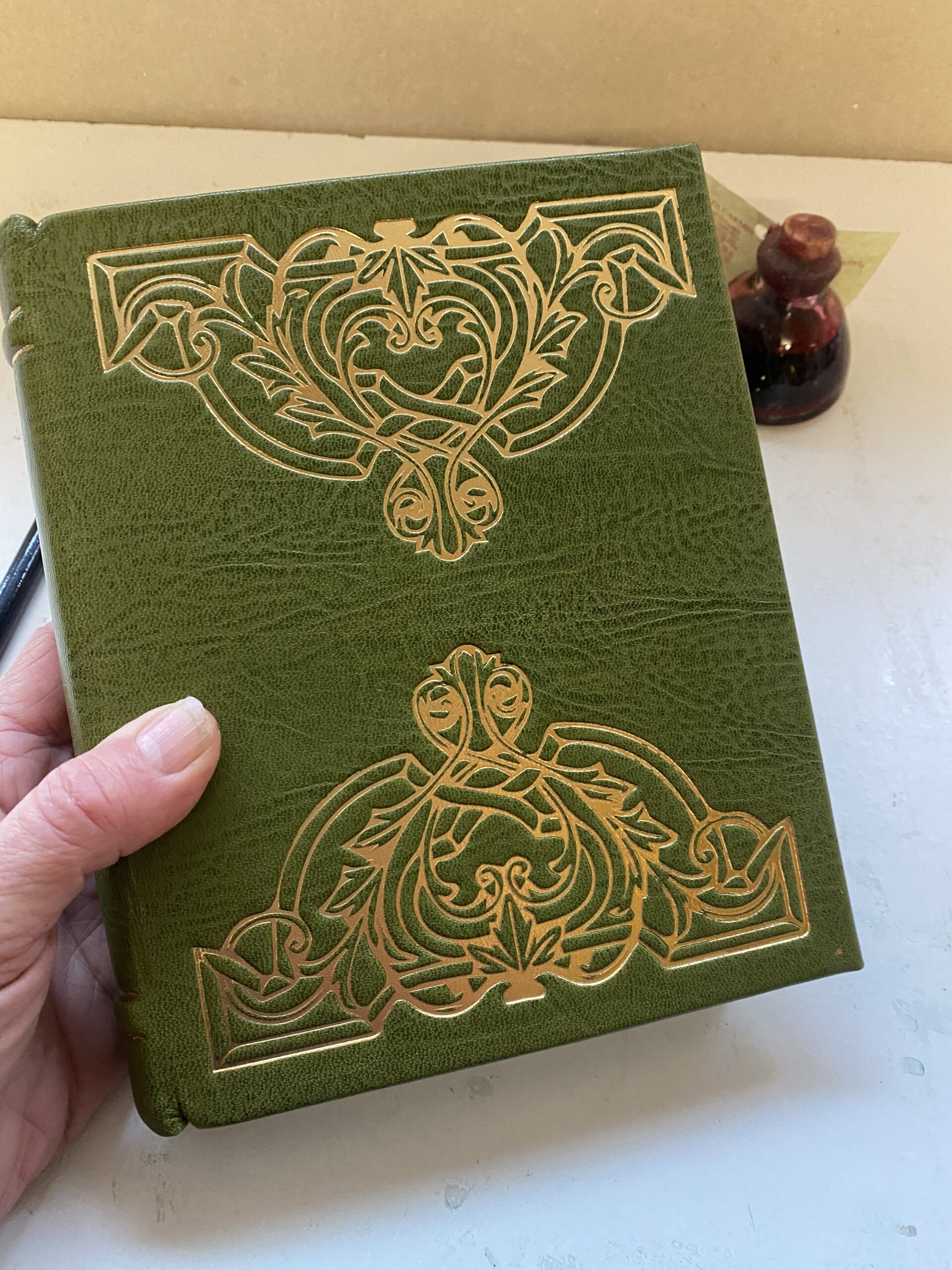 Leather Bound Journal in Spring Green - Image 8